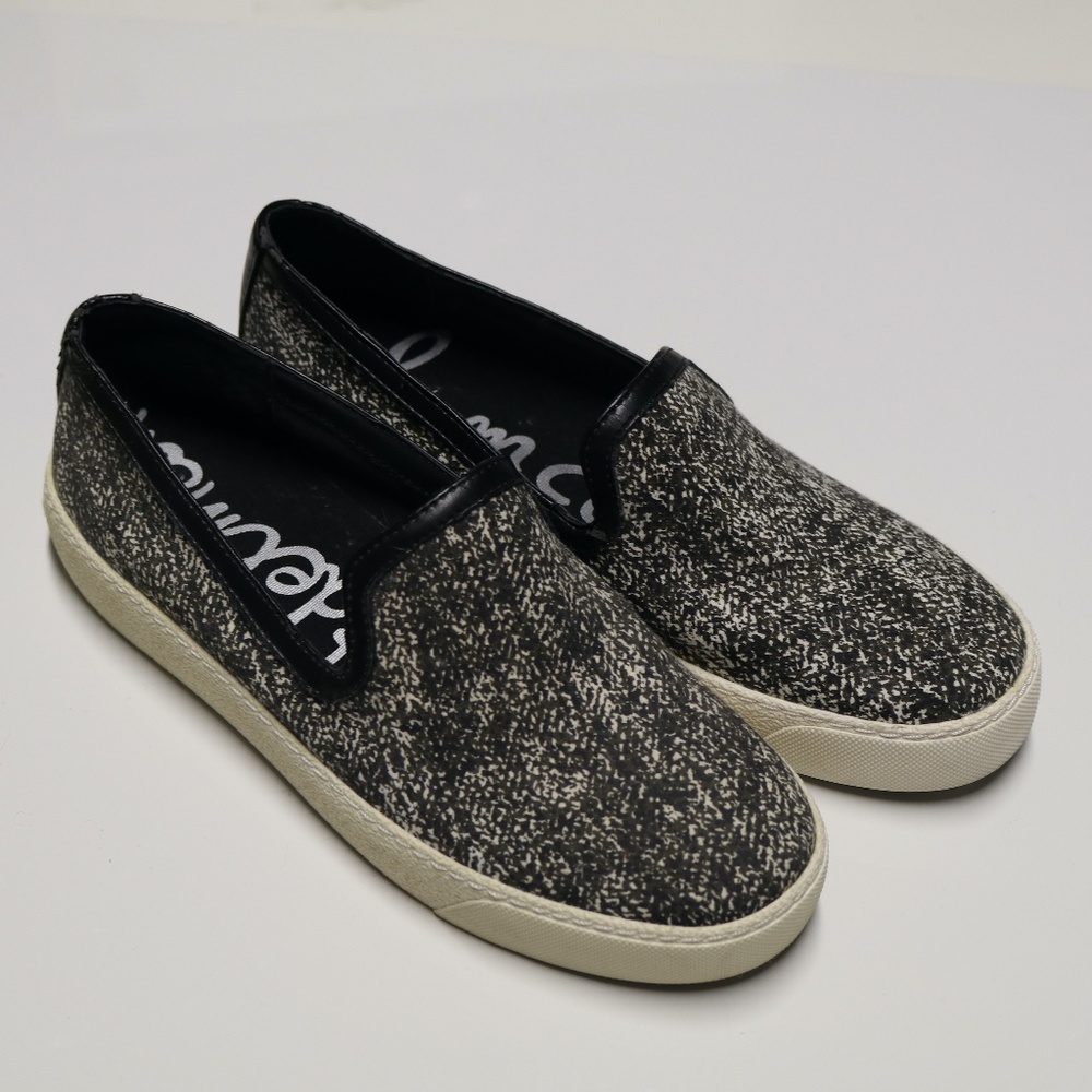 Sam Edelman Becker Black & White Print Sneakers